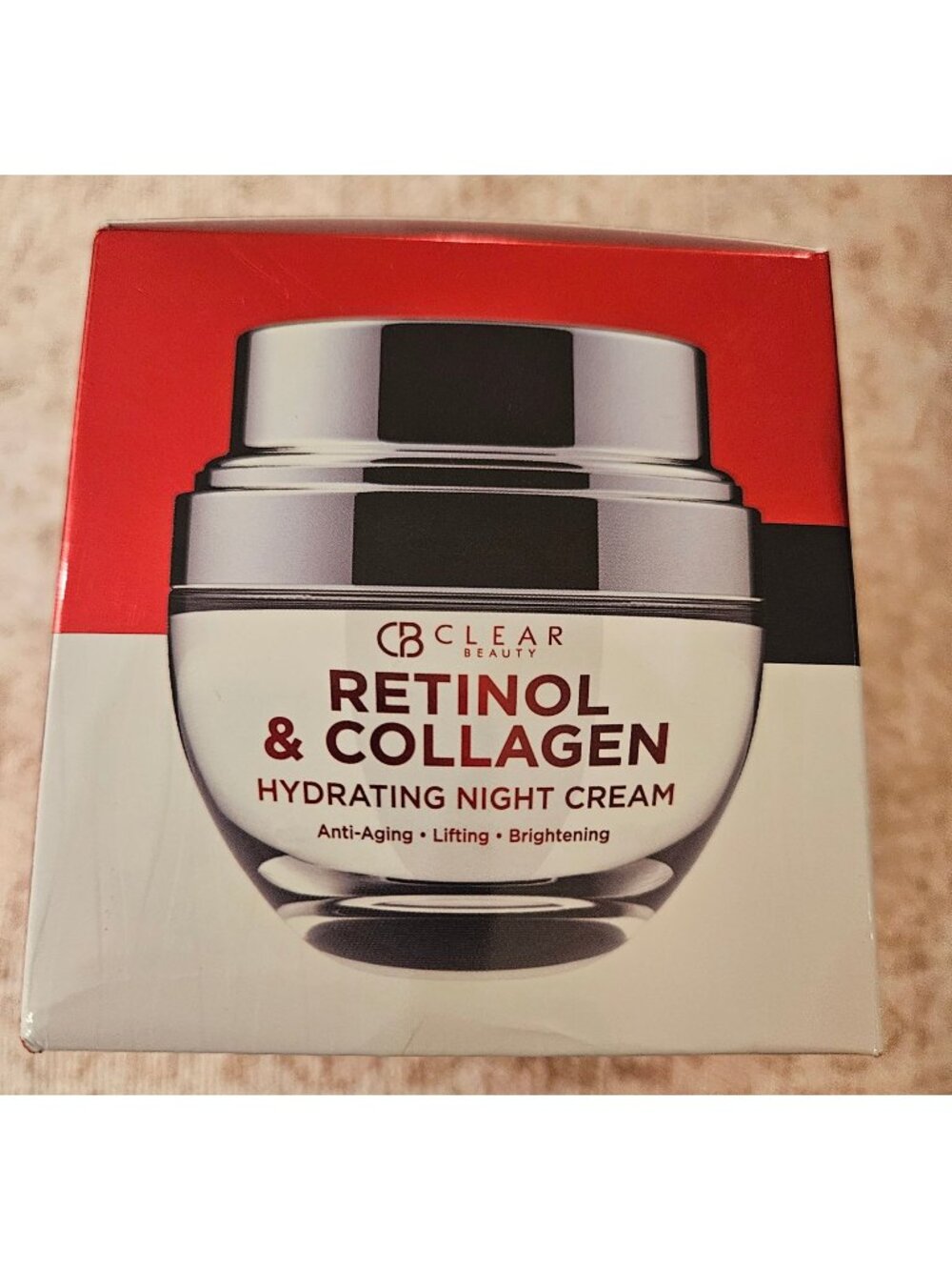 Clear Beauty Retinol & Collagen Hydrating Night Cream 1.69 Fl. Oz. Made In Korea